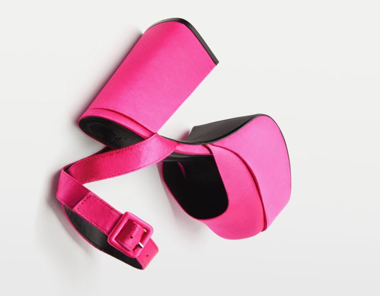 Fuchsia Women's Bershka High-heel Xl Platform Sandals Heels | KEMsNwsqJG1