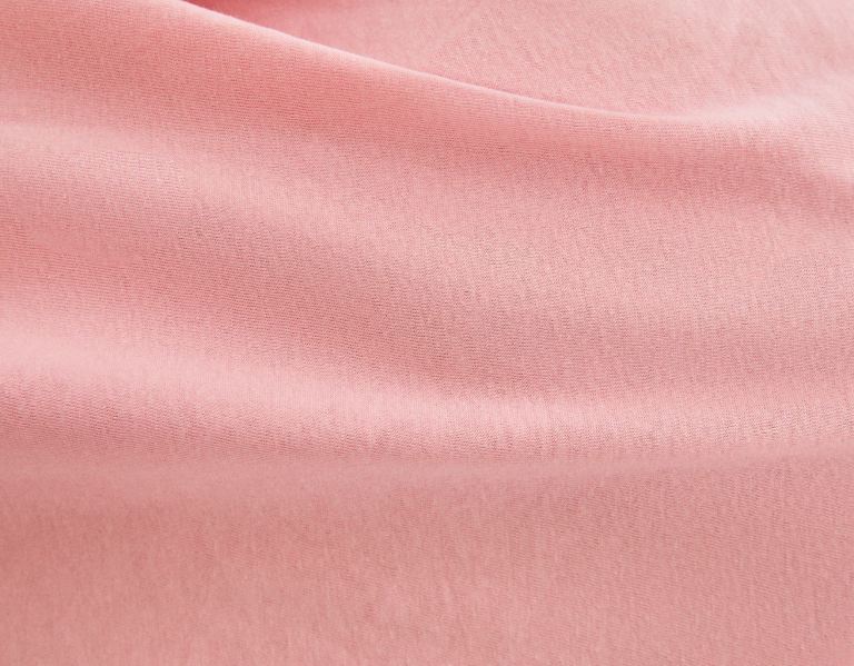 Pink Women's Bershka Short Sleeve Cropped T Shirts | JTqIg7sWCFS